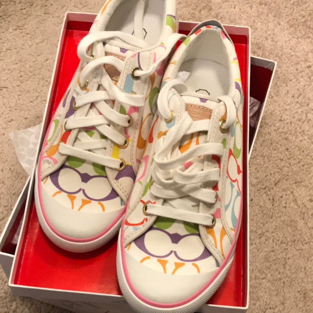 Coach Barrett Sneakers. WHTMLT/WHT.